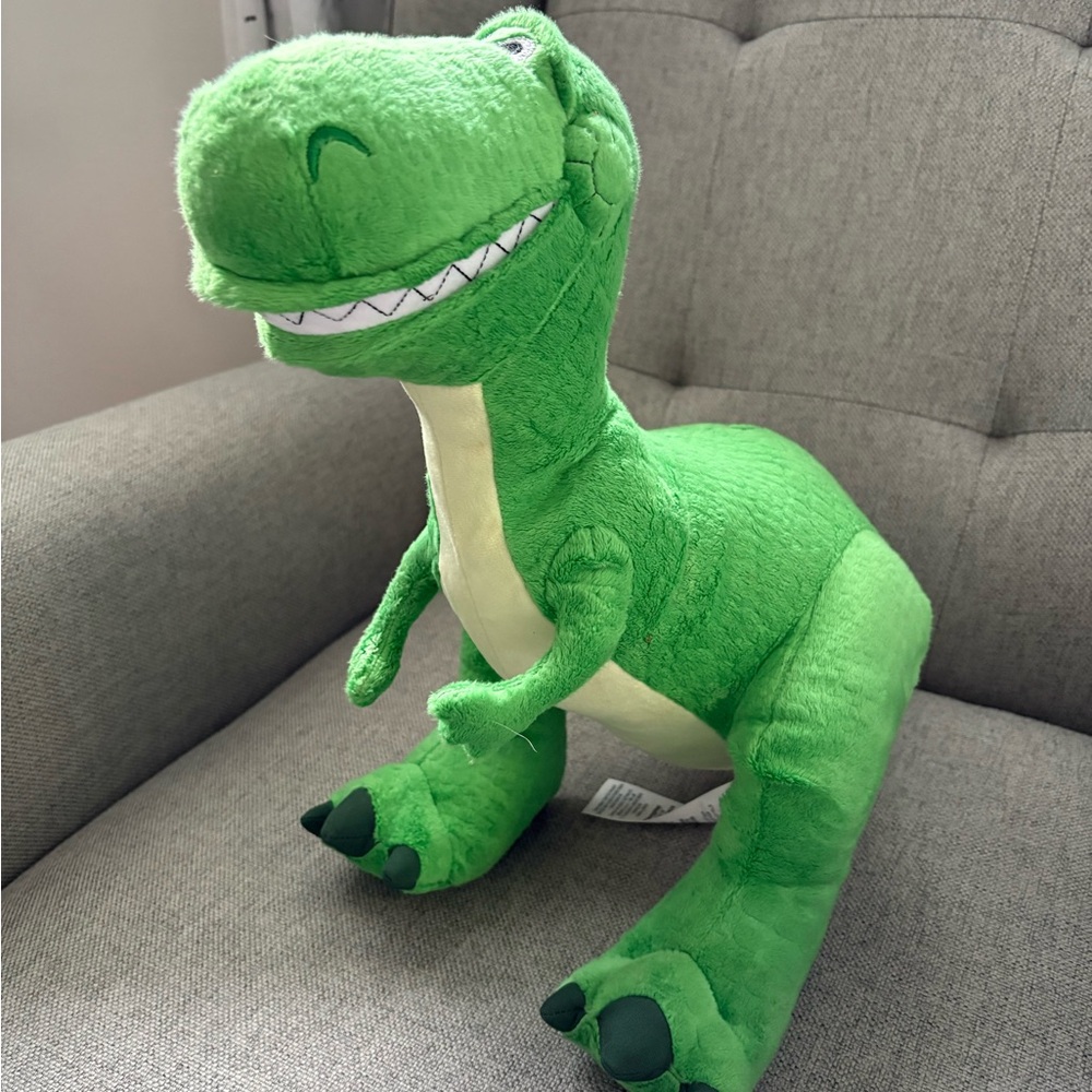 Disney Store Pixar Toy Story Rex 15” Large Plush Stuffed Animal Toy Dinosaur - Picture 1 of 8